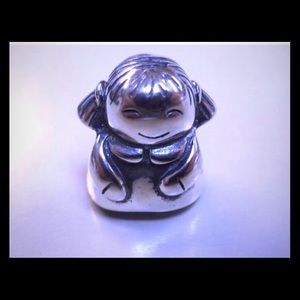 Pandora retired little Girl charm